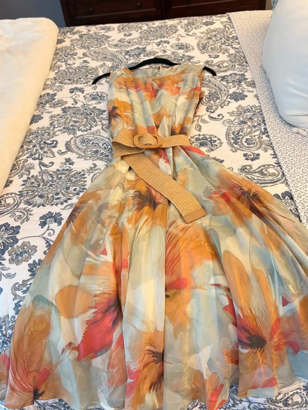 Simply Vera Vera Wang Coral & Mint Floral Sundress